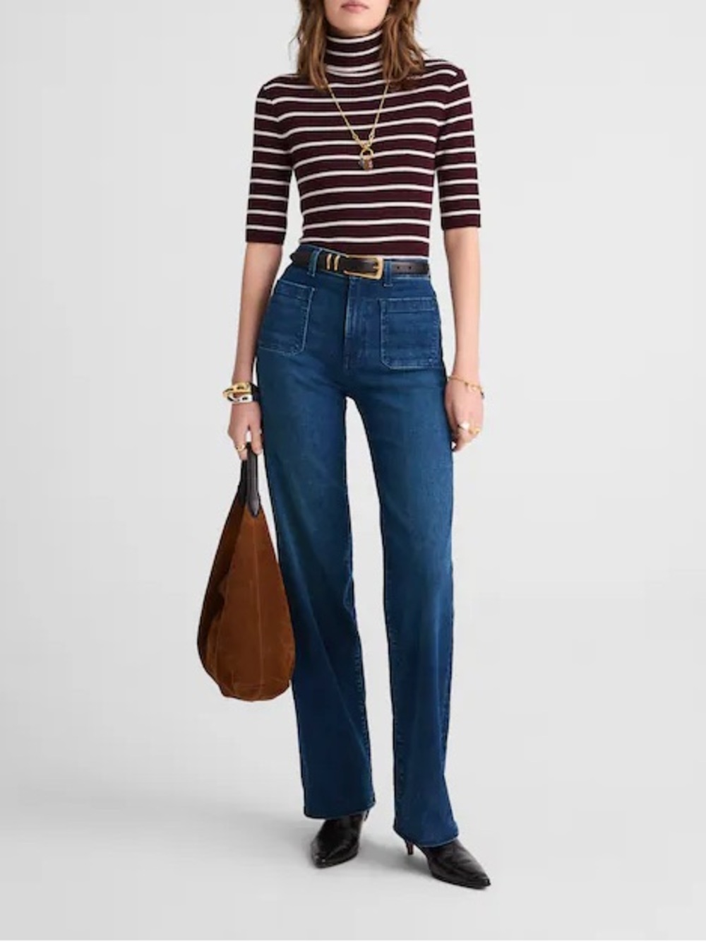 Madewell The Emmett Wide-Leg Full Curvy Jeans Size 26